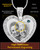 December Gem Heart Birthstone Stainless Photo Pendant