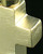 Cremation Charm 14K Gold Mini Cross