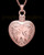 Cremation Urn Locket 14K Rose Gold Spirit Heart