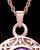 Keepsake Cremation Jewelry 14K Rose Gold Plum