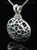 Cremation Urn Jewelry Sterling Silver Filigree Round