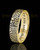 Ladies Solid 14k Gold Thumbprint Ring