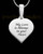 Engravable Small Heart Ashes Into Thumbprint Pendant Sterling Silver