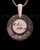 Rose Gold Sterling Silver Signature Circle Thumbprint Pendant
