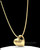 Gold Plated Small Natural Heart Permanently Sealed Cremation Pendant