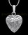 Sterling Silver Spooled Heart Permanently Sealed Jewelry