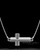Sterling Silver Horizontal Cross Permanently Sealed Keepsake Jewelry