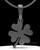 Black Plated My Lucky Clover Permanently Sealed Keepsake Jewelry