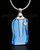 Memorial Jewelry Blue Ocean Glass Locket