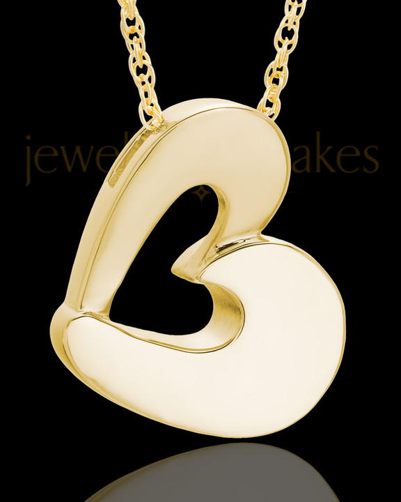 14K Gold Urn Pendants for Ashes 
