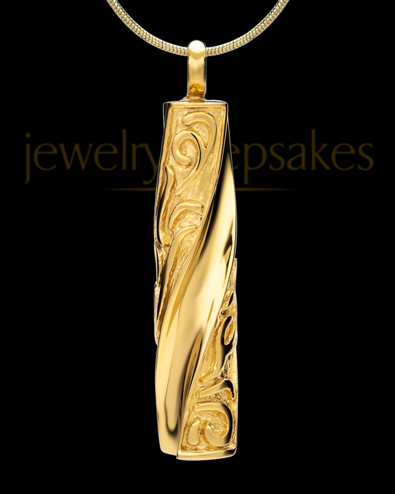 stainless mighty cylinder jewelry urn 