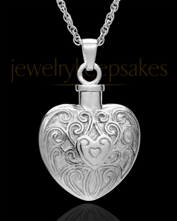 White gold memorial necklace Clearance