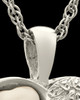 Cremation Jewelry 14k White Gold Forever Loved Heart Keepsake