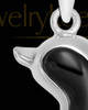 Jewelry Urn Sterling Silver Black Dolphin Keepsake