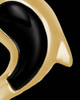 Jewelry Urn 14k Gold Black Dolphin Keepsake