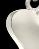 Jewelry Urn 14k White Gold Mighty Heart Keepsake