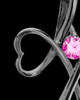 Black Plated and Pink Forever in My Heart Keepsake Jewelry
