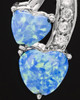 Sterling Silver Blue Treasures of the Heart Cremation Urn Pendant