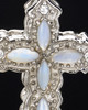 Sterling Silver Devout Cross Cremation Urn Pendant