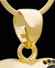 Gold Plated Journey to My Heart Cremation Urn Pendant