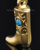 Gold Plated Country Boot Urn Pendant