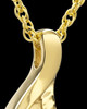 14k Gold Music to My Heart Cremation Necklace