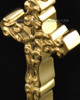 Gold Plated Embellished Cross Cremation Necklace