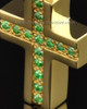 Gold Plated Spring Cross Cremation Necklace