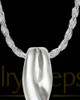 14k White Gold Soft Spoken Cremation Necklace