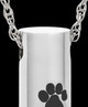 Pet Necklace Urn Stainless Steel Black Lasting Imprint