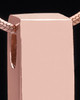 Rose Gold Plated Classy Cylinder Keepsake Jewelry