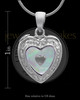 Sterling Silver Shimmer Heart Keepsake Jewelry