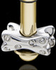 Gold Plated Stainless Millenium Urn Pendant and Fetch Me Bone Charm