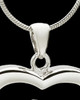 Sterling Silver Leaping Love Heart Cremation Pendant