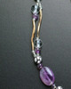 Elsie Necklace Purple Beads Heart Keepsake