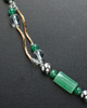 Molly Green Bead Necklace and Engraving Heart