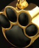 Pet Cremation Ash Jewelry 14K Gold Muddy Paw Keepsake