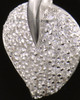 Memorial Locket 14K White Gold Blaze Heart