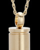 Cremation Necklace Gold Plated My 357 Magnum Bullet