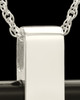 Necklace Urn 14K White Gold Barred Cross Keepsake