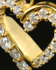 Cremation Urn Pendant 14K Gold Glimmer Heart