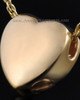 Remembrance Pendant Commitment Heart - Gold Plated - Engravable