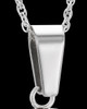 Pet Necklace Urn Stainless Steel and Black Little Paws Heart