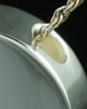 Cremation Charm Sterling Silver Austere Round