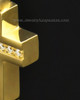 Memorial Jewelry Gold Plated Dazzling Cross Keepsake