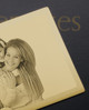 Gold Plated Stainless Memories Photo Engraved Wallet Card