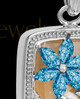 Sterling Silver Blue Spring Garden Memorial Charm