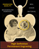 Gold Doggie Bone Photo Engraved Pendant