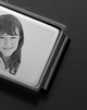 Silver on Black Photo Engraved Money Clip