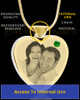 May Gold Plated Photo Engraved Heart Cremation Pendant